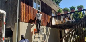 Insulation contractor Westchester & New Jersey 12 Exterior Dense Pack Plug Insulation - How insulation is installed without opening walls in homes.