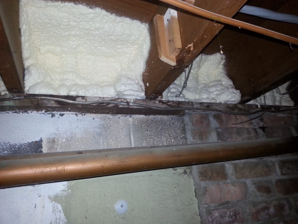 Rim Joist Spray Foam Insulation