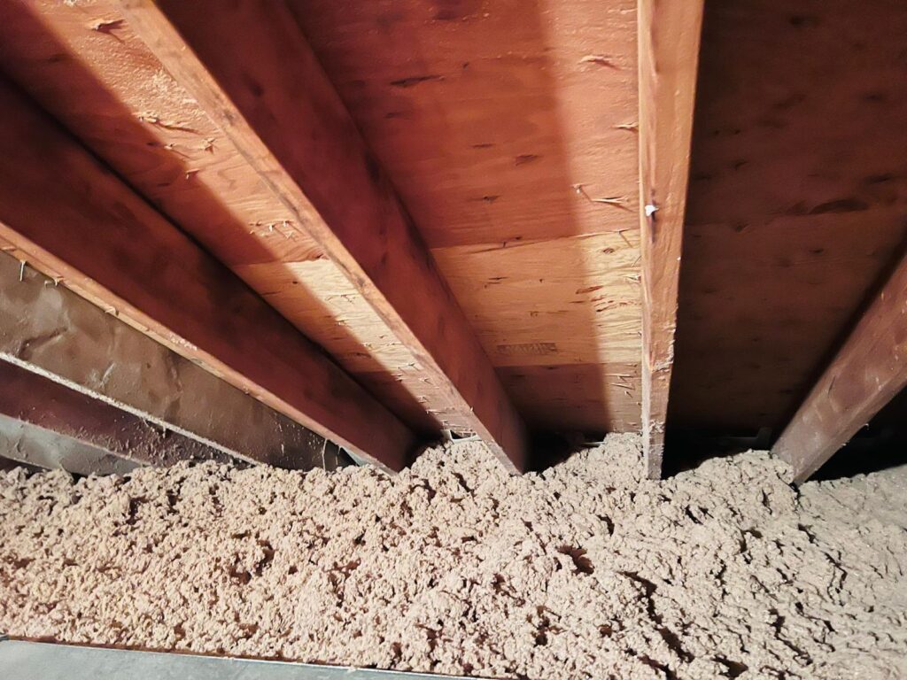 Attic Insulation Services With Cellulose Insulation