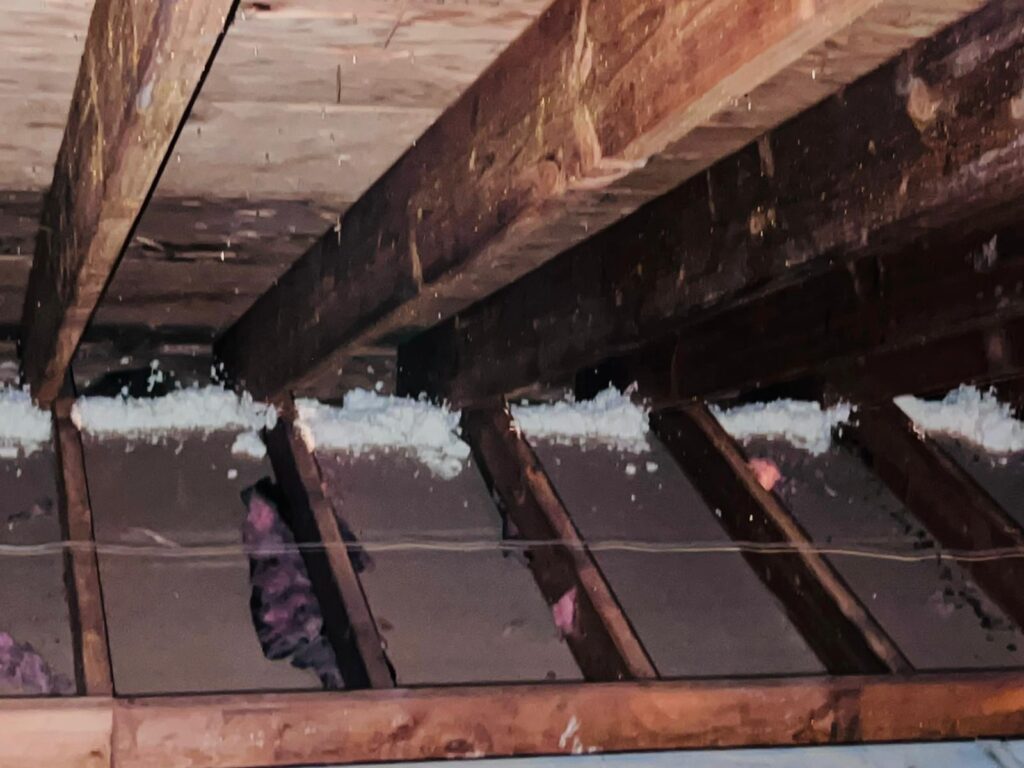 attic air sealing with spray foam insulation