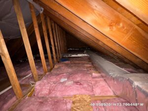 add cellulose insulation over fiberglass- Fiberglass batts insulation in home Rye, NY under code R-Value