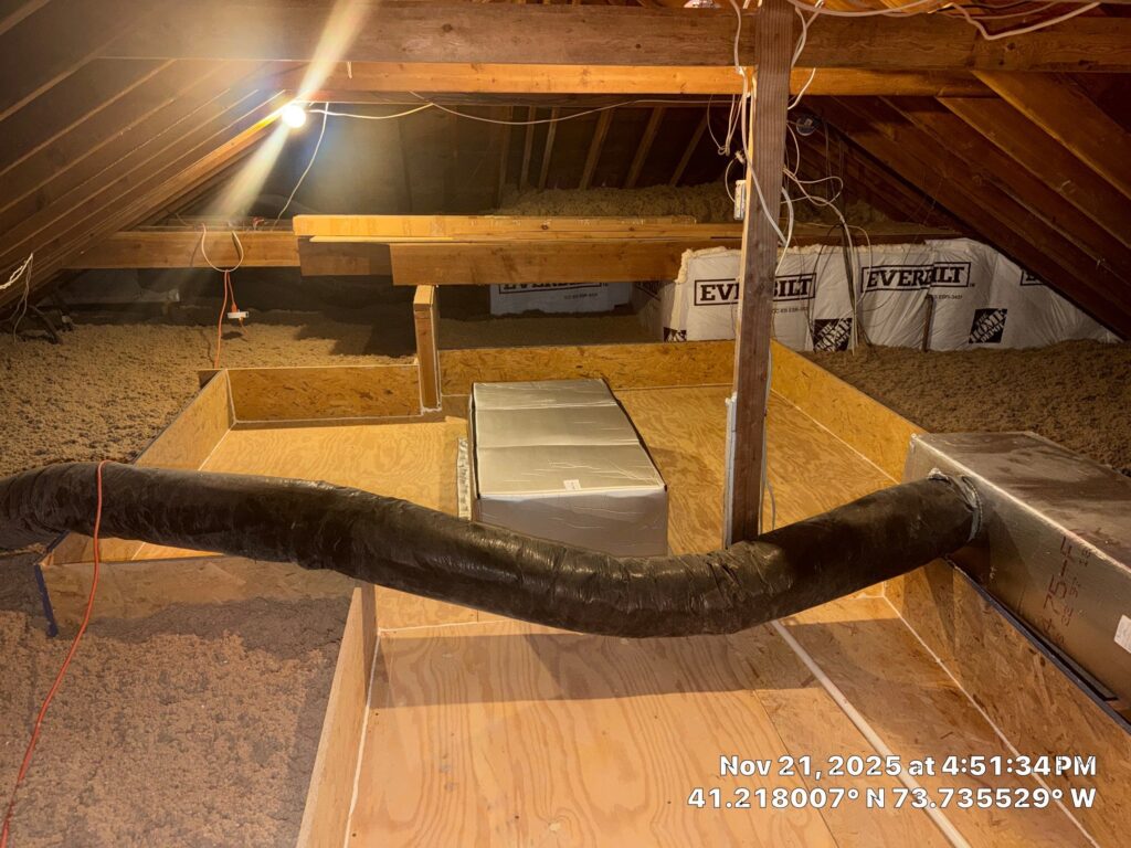 Installed an attic tent at a home in Mount Kisco NY